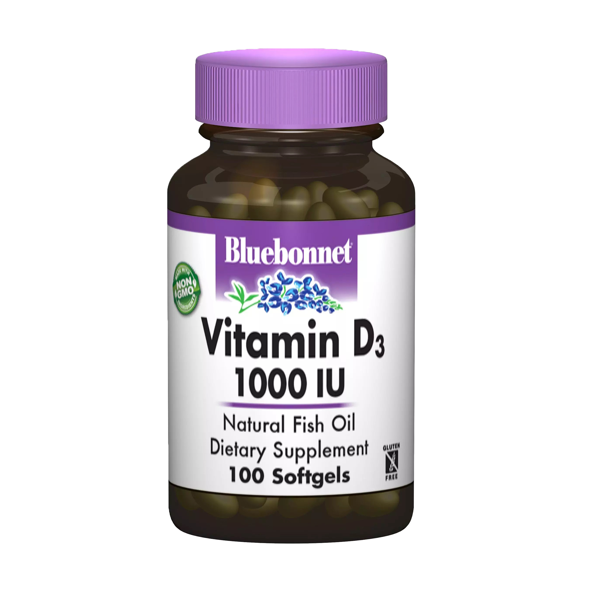 Вітамін Д3 Bluebonnet Nutrition Vitamin D3 1000 МО, 100 капсул
